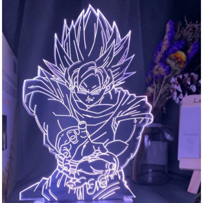 Luminária em Acrílico Dragon Ball 03 Goku