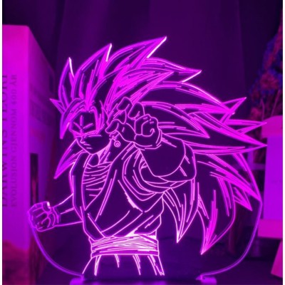 Luminária em Acrílico Dragon Ball 05 Goku