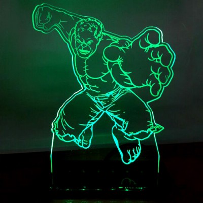 Luminária em Acrílico Hulk